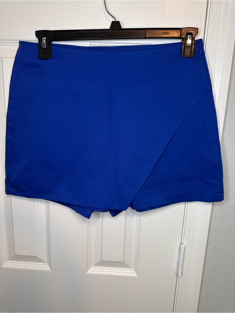 Women's Royal Blue Skort-Style Shorts